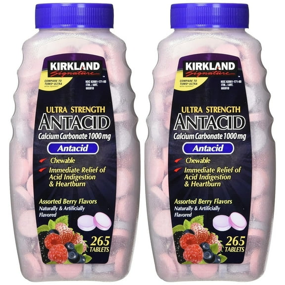 Kirkland Signature Antacid Ultra Strength 1000 mg. 530 Tablets