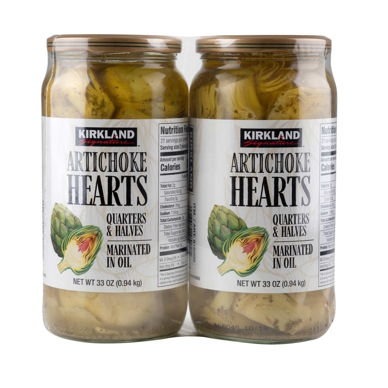Kirkland Signature Artichoke Hearts 2 pieces of 940 g