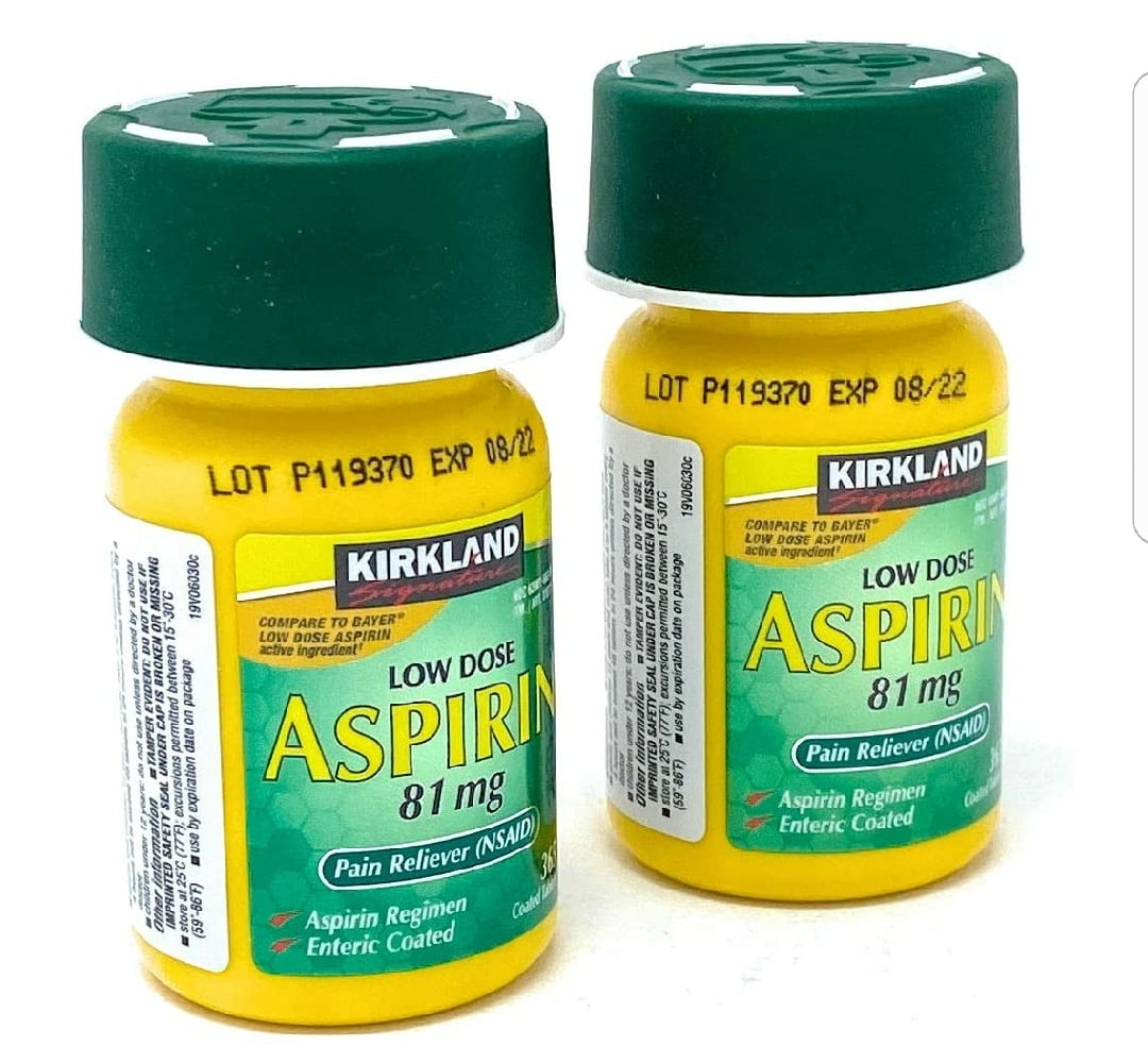 Kirkland Signature Aspirin Low Dose 81 mg., 365 Enteric Coated Tablets
