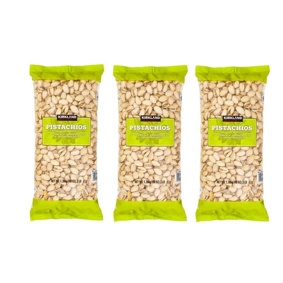Kirkland Signature California In-Shell Pistachios, Roasted & Salted, 3 lbs 3PK