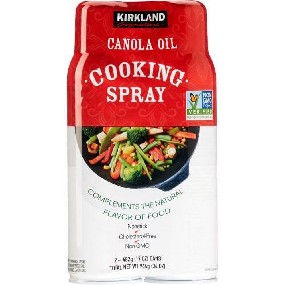 Pure & Simple Canola Oil Cooking and Baking Spray, 17 oz, 2 ct