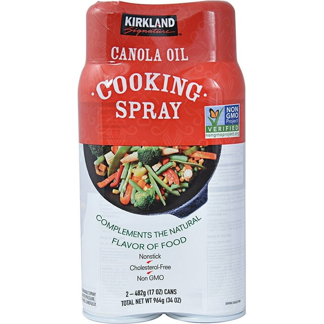 Kirkland Signature Canola Oil Cooking Spray NonGMO 2/17 oz