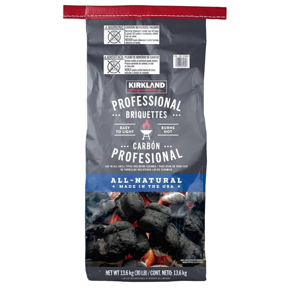 Kirkland Signature Charcoal Briquettes, 30 Pounds