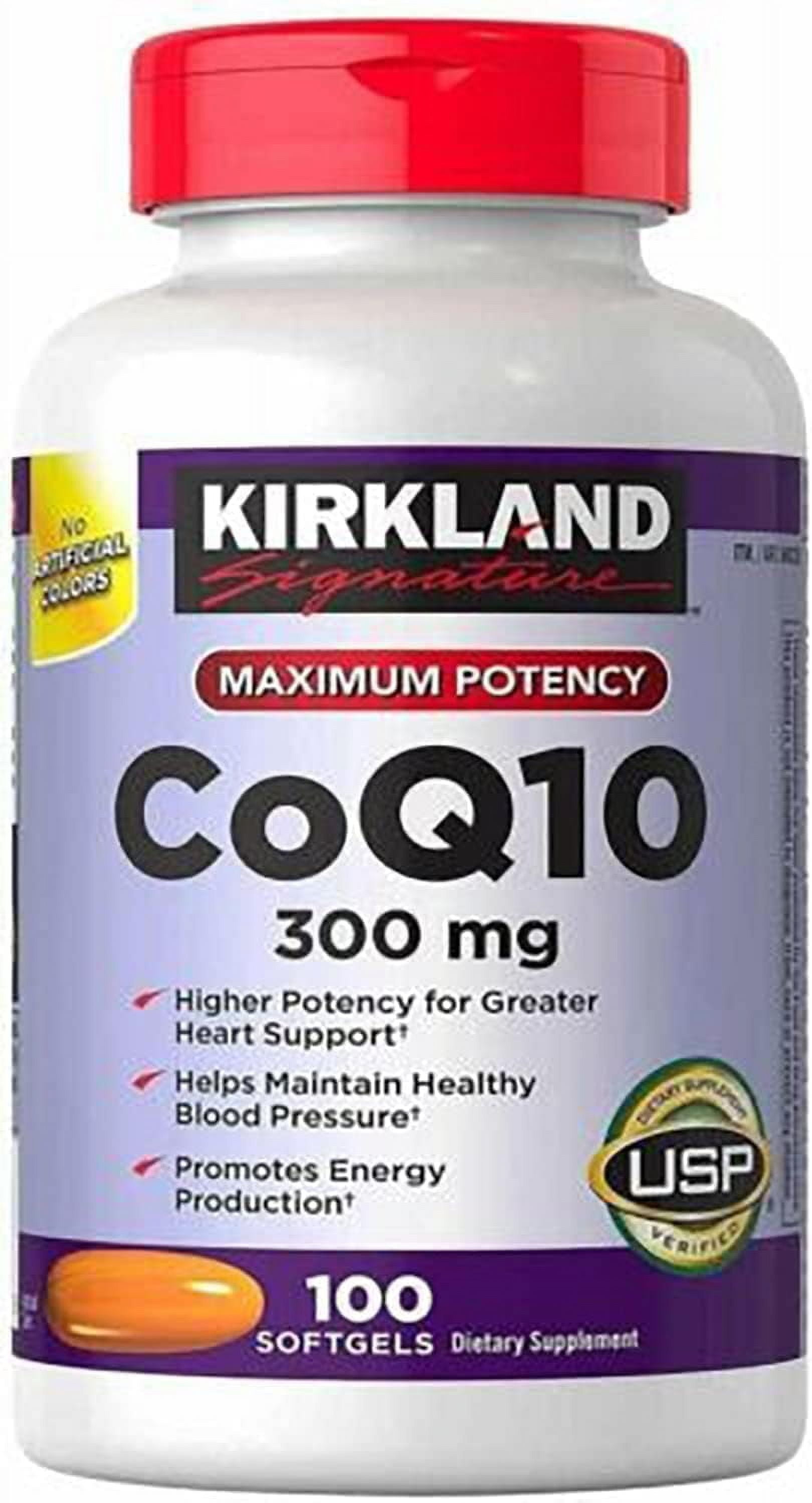 Kirkland Signature CoQ10 300mg 100 Softgels