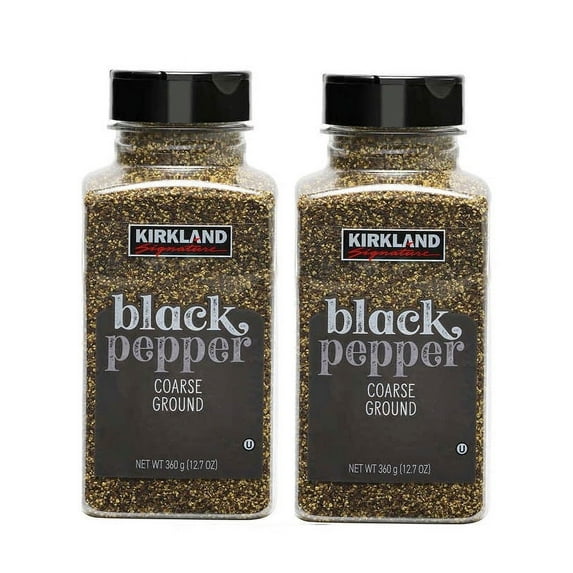 Kirkland Signature Coarse Ground Black Pepper, 12.7 oz 2PK