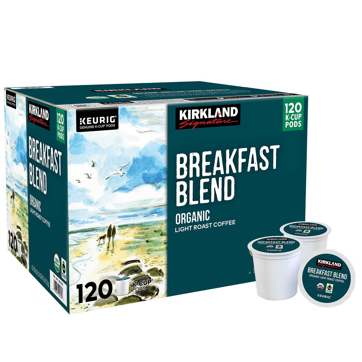 Kirkland Signature Coffee Breakfast Blend KCup Pod, 120count