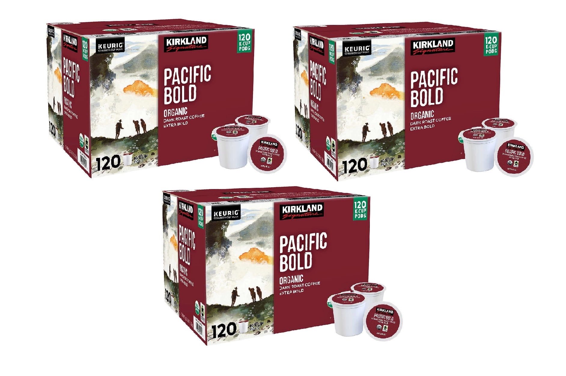 Kirkland Signature Organic Pacific Bold Dark Roast Fair Trade K