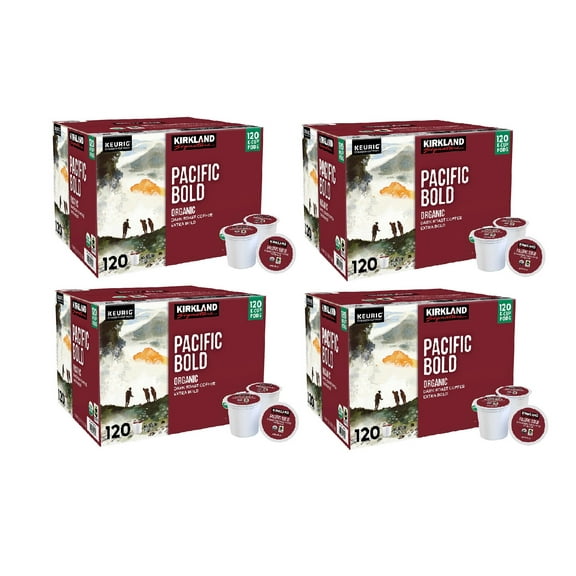 Kirkland Signature Coffee Organic Pacific Bold K-Cup Pod, 120-count 4PK