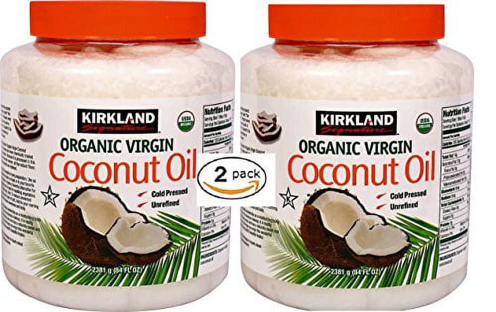 Kirkland Signature Cold Pressed Unrefined Organic Virgin Coconut Oil (2
