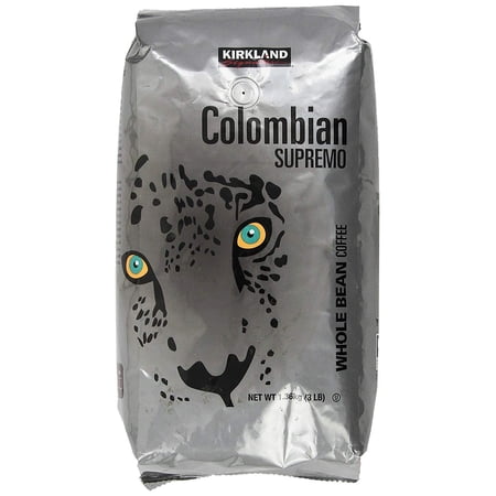 Kirkland Signature Colombian Supremo Whole Bean Coffee, 3 lbs
