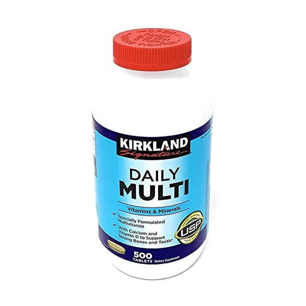 Kirkland Signature Daily Multi Vitamin & Mineral Supplement - 500 Tablets (Exp. 12/2026+)