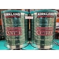 Kirkland Signature Decaffeinated Coffee Dark Roast Fine Grind 48oz 1.36kg (Two Cans)