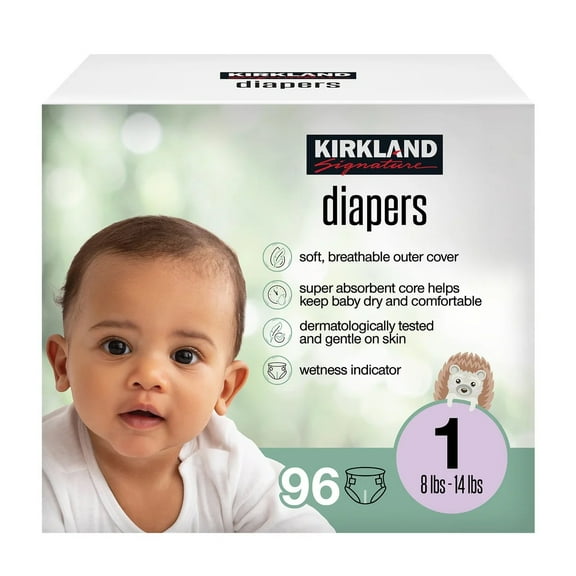 Kirkland Signature Diaper, Size 1, 96 Count