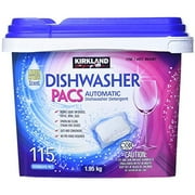 Kirkland Signature Easy to Use, Streak Free Premium Dishwasher Pacs, Automatic Dishwasher Detergent