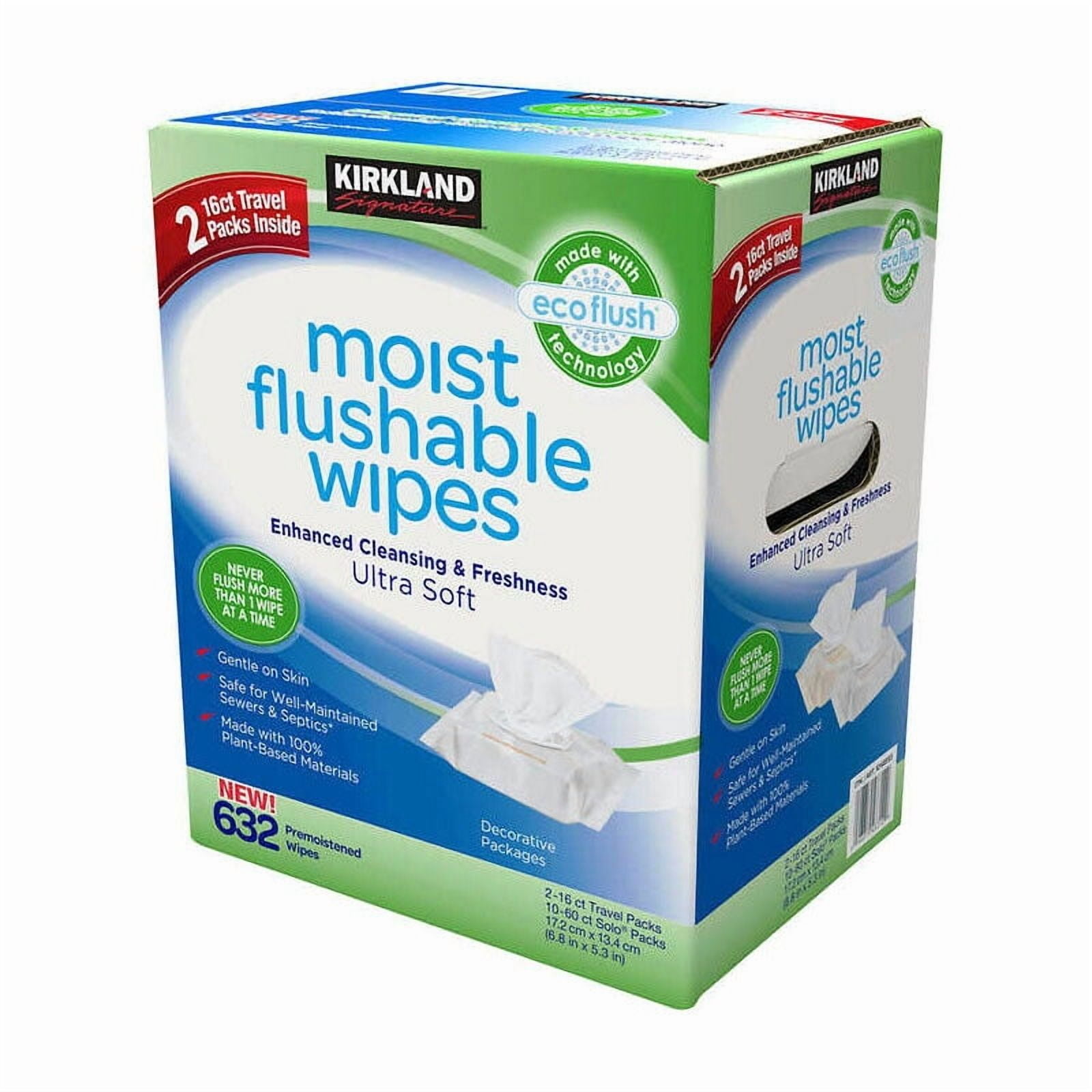 fragrance free kirkland moist flushable wipes