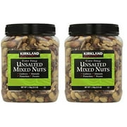 Kirkland Signature Extra Fancy Unsalted Mixed Nuts, 40 Ounces (2 Pack)
