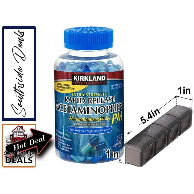 Kirkland Signature Extra Strength Rapid Release Acetaminophen PM 500mg