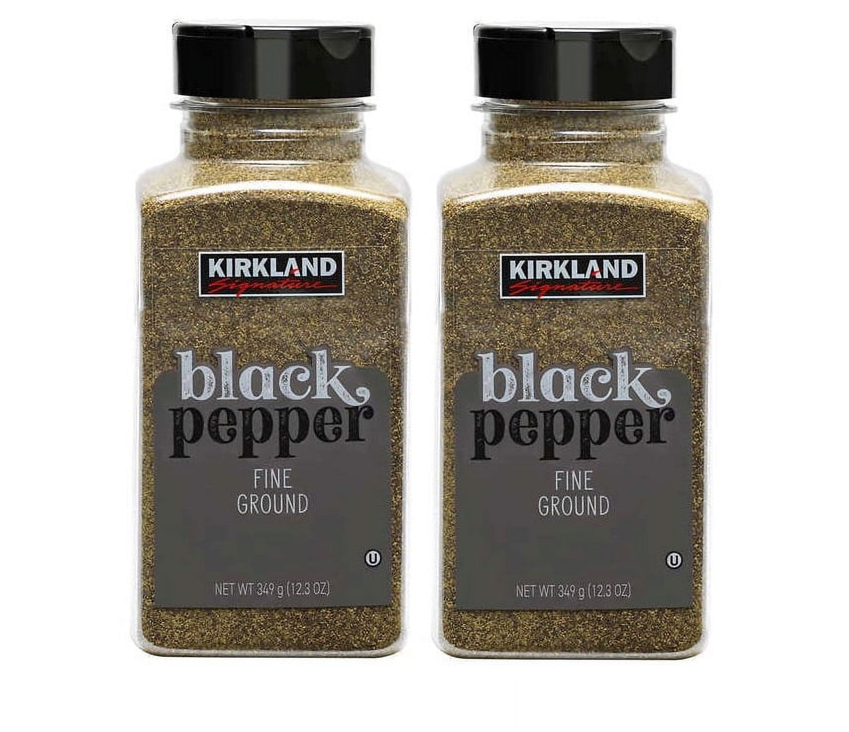 Kirkland Signature Fine Ground Black Pepper, 12.3 oz 2PK