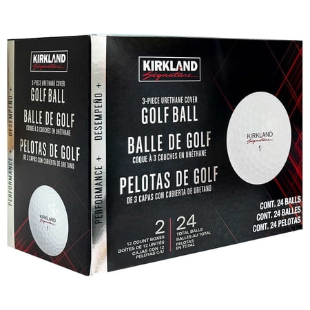 KIRKLAND Signature V3.0#1654518 Performance Plus 3-Piece Urethane Covered Golf Ball (2 Dozen, 24 Balls)