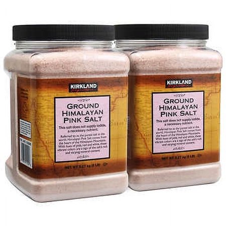 Kirkland Signature Ground Himalayan Pink Salt, 5 lbs., 2-count