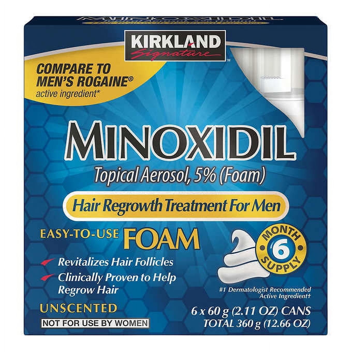 Kirkland Signature Men's Hair Regrowth & Loss Treatment, Minoxidil Foam