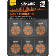 Kirkland Signature Hearing Aid Batteries, Size 13, 48 ct