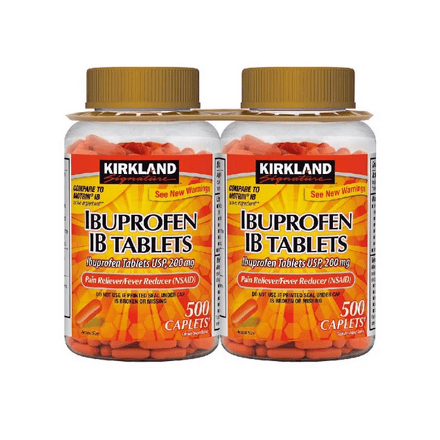Kirkland Signature Ibuprofen IB 200 mg 500 Tablets 2 Pack
