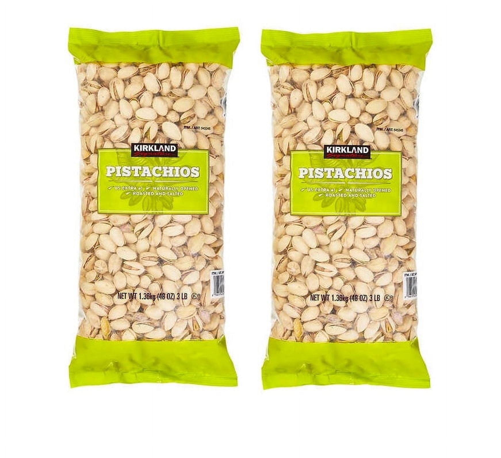 Kirkland Signature Roasted and Salted Whole Pistachios, 2 Pack, 6 lbs