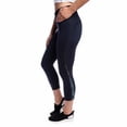 thumbnail image 1 of Kirkland Signature Ladies' Reflective Crop Tight, Navy Small - NEW, 1 of 3