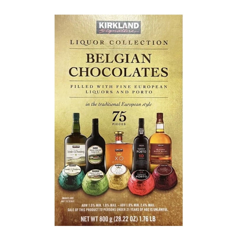 Kirkland Signature Liquor Collection Belgian Chocolates 75 Pieces