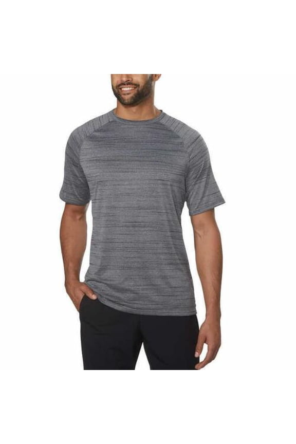 Mens T-Shirt Active Gym 4-Way Stretch Heather Gray Medium NEW