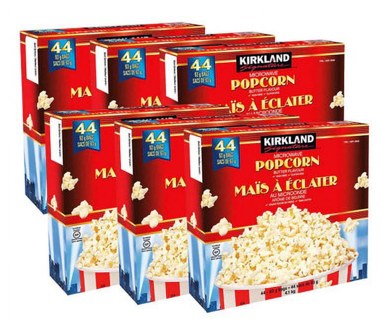 Kirkland Signature Microwave Butter Popcorn, 44count (6/CASE