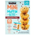 thumbnail image 1 of Kirkland Signature Mini Muffin Bites, Chocolate Chip, 1.65 Ounce (Pack of 20), 1 of 5