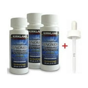 Kirkland Signature Minoxidil 5% Topical Solution Extra Strength Hair Regrowth Treatment for Men Dropper Applicator Included 3 Month Supply