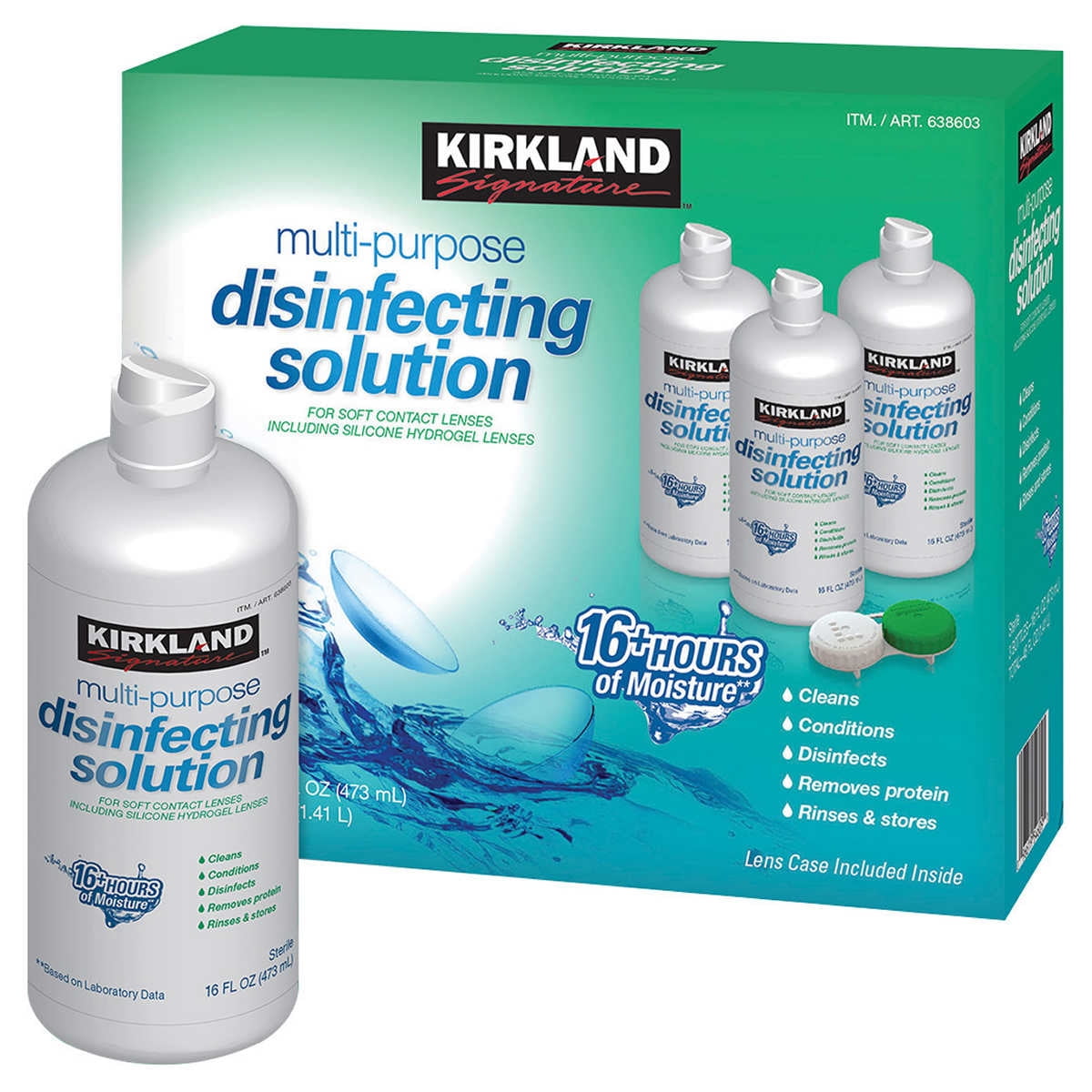 Kirkland Signature MultiPurpose Disinfecting Solution 48 Ounces