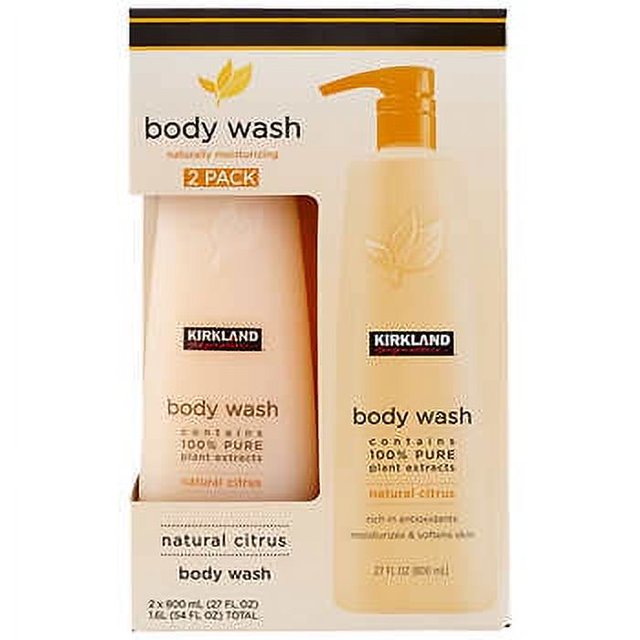 Kirkland Signature Natural Citrus Body Wash, 2pack, 27 fl. oz. each