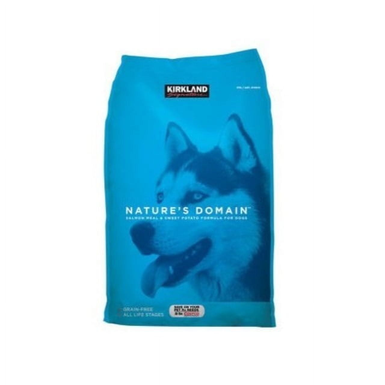 Kirkland Signature Nature's Domain Grain-Free All Life Stages Salmon Meal & Sweet Potato Formula for Dogs, 35 LB Kirkland Signature Nature's Domain Grain-Free All Life Stages Salmon Meal & Sweet Potato Formula for Dogs, 35 LB