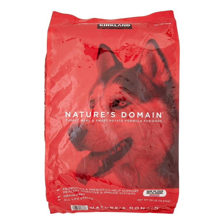 Kirkland Signature Nature's Domain Salmon & Sweet Potato Formula Dog Food,  35 lbs