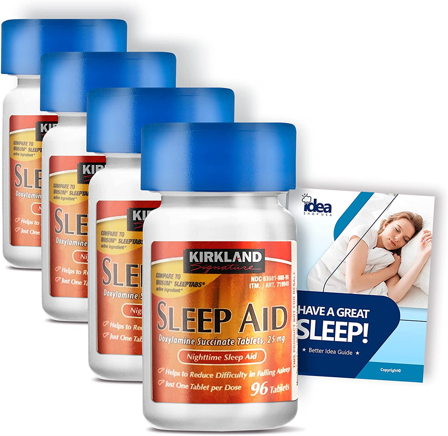 Kirkland Signature Nighttime Sleep Aid, 25 mg 96 ct + “Have a Great