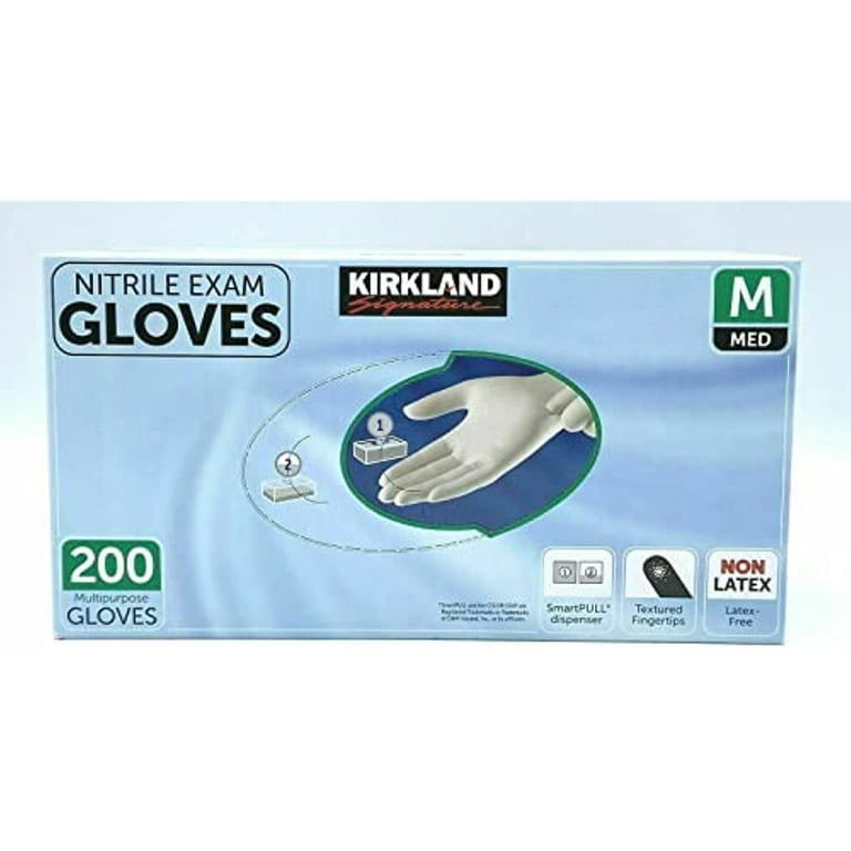 Kirkland Signature Nitrile Exam Gloves 200 Nitrile Gloves Large