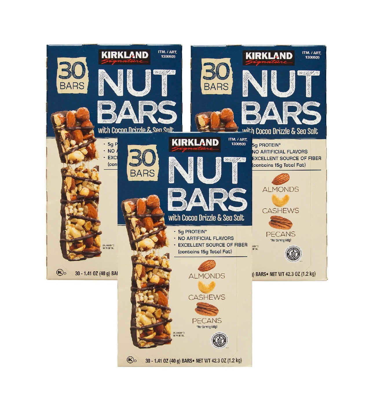 Kirkland Signature Nut Bars, 1.41 oz, 30count 3PK