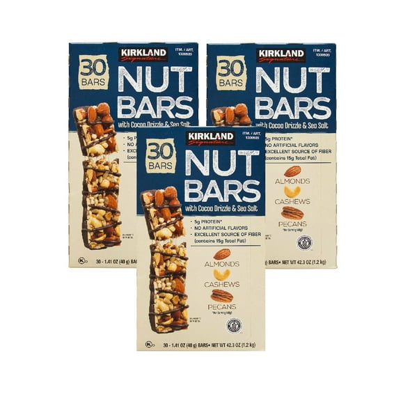 Kirkland Signature Nut Bars, 1.41 oz, 30-count 3PK