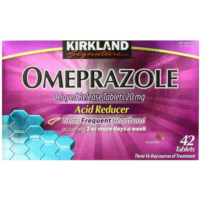 Kirkland Signature Omeprazole 20 mg., 42 Tablets