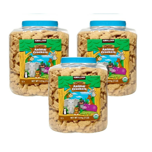 Kirkland Signature Organic Animal Crackers, 4 lbs 3PK