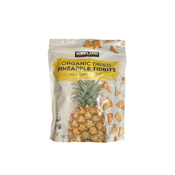 Kirkland Signature Organic Dried Pineapple Tidbits, 26 Ounce