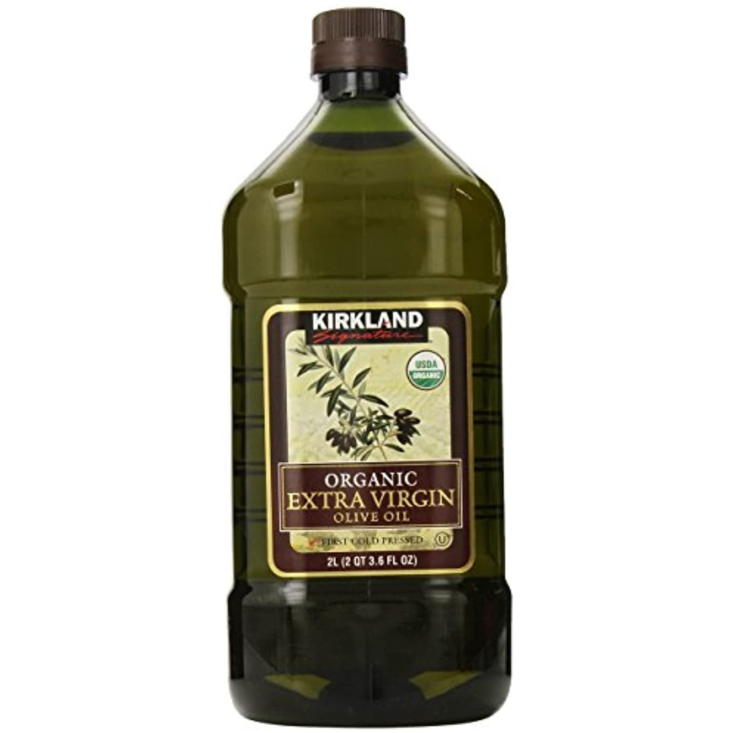 Kirkland Signature Organic Extra Virgin Olive Oil 2L (2QT 3.6 fl