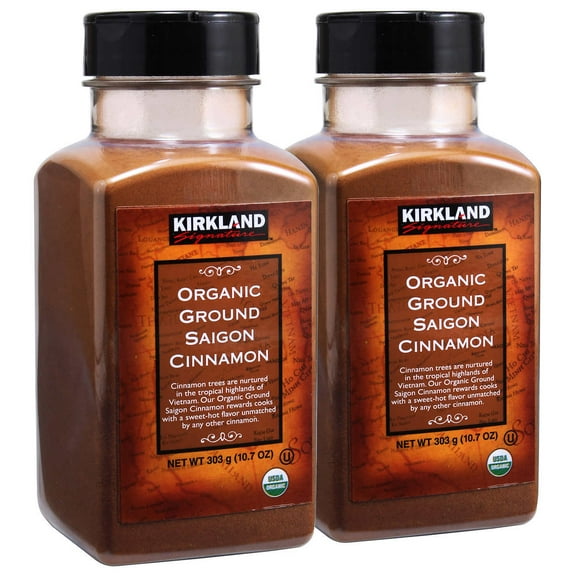 Kirkland Signature Organic Ground Saigon Cinnamon, 10.7 oz., 2-count