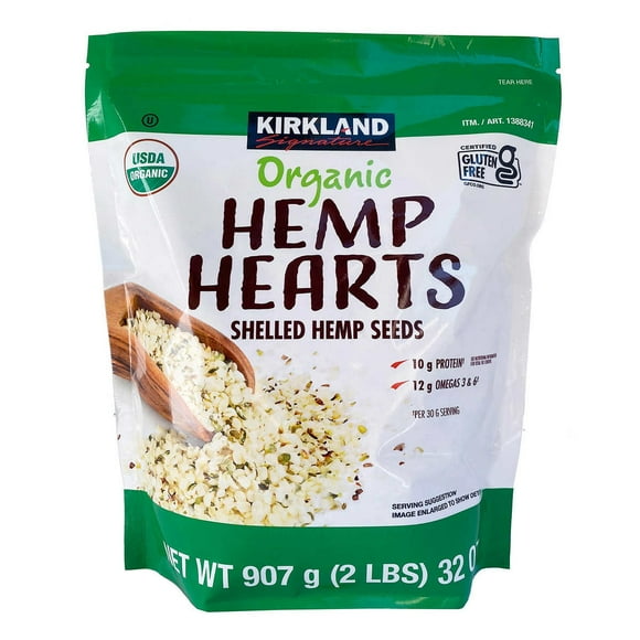 Kirkland Signature Organic Hemp Hearts, 32 Ounce