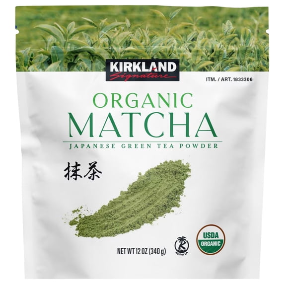 Kirkland Signature Organic Matcha Green Tea Powder, 12 oz