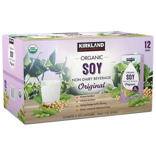 Kirkland Signature Organic Soy NonDairy Beverage, Original, 32 fl oz